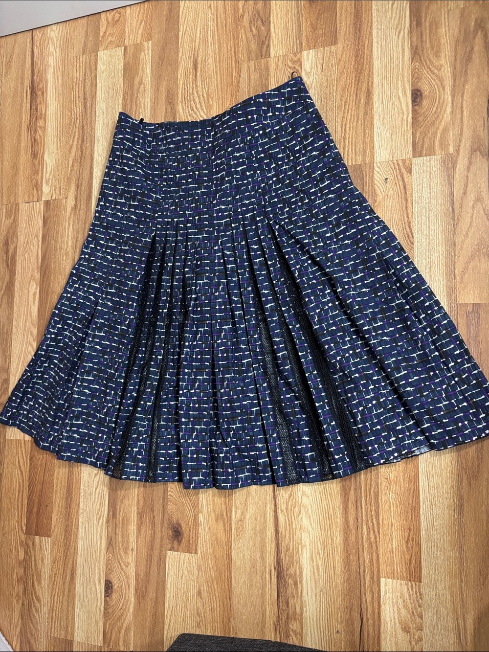 BOTTEGA VENETA Women Lace Panel A-Line Skirt Size 46